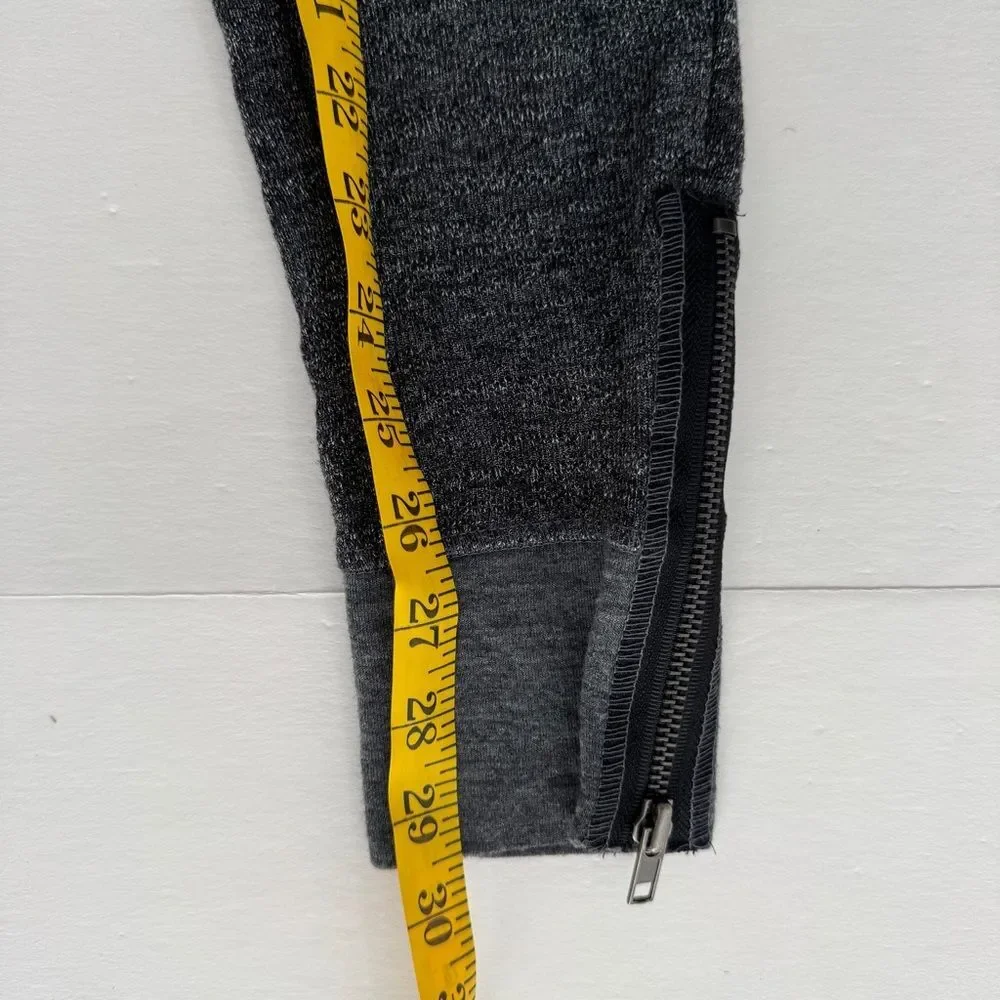 Free People Grey Zipper Ankle Leggings Size Small NWT